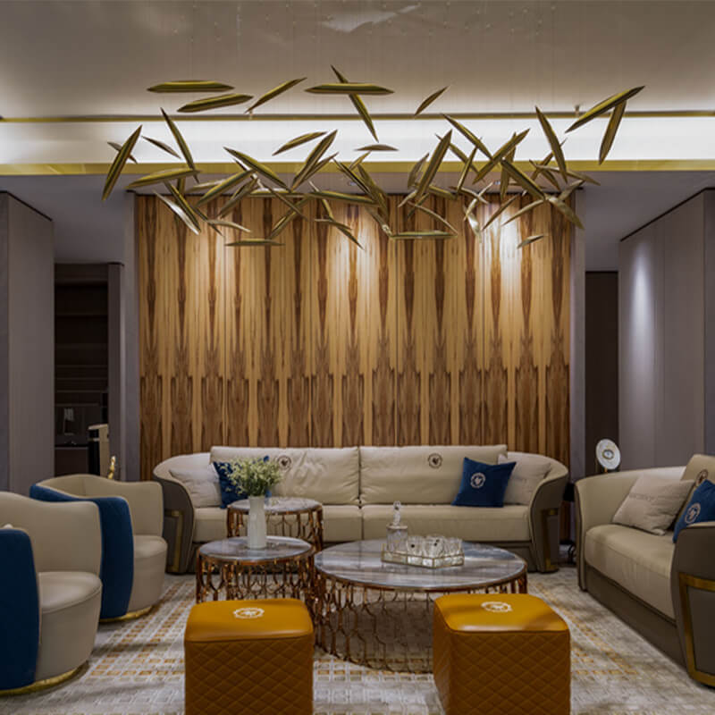 Wood veneer interior fit out projectliving room Veneer Hub